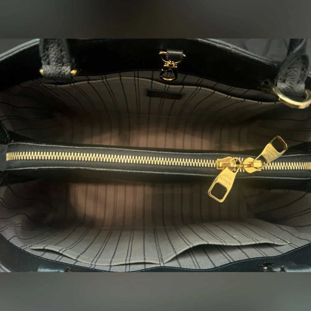 Louis Vuitton Montaigne MM Leather Handbag with Strap - Picture 12 of 14